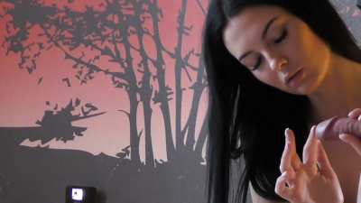 Simone loves to play with my cock and precum for long long hours while reading a book or doing anything other than satisfying me directly but only leave me precum dripping