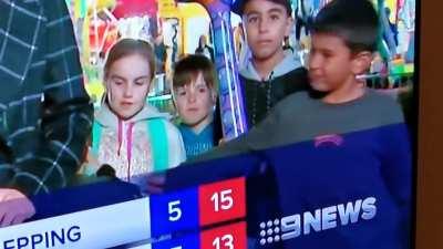 A thief gets away on live TV!