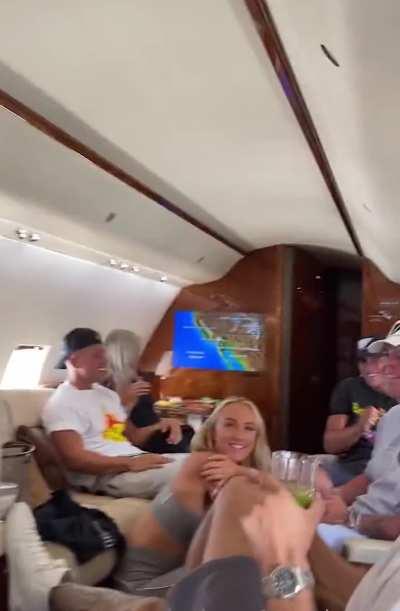 Fucking on a private jet 