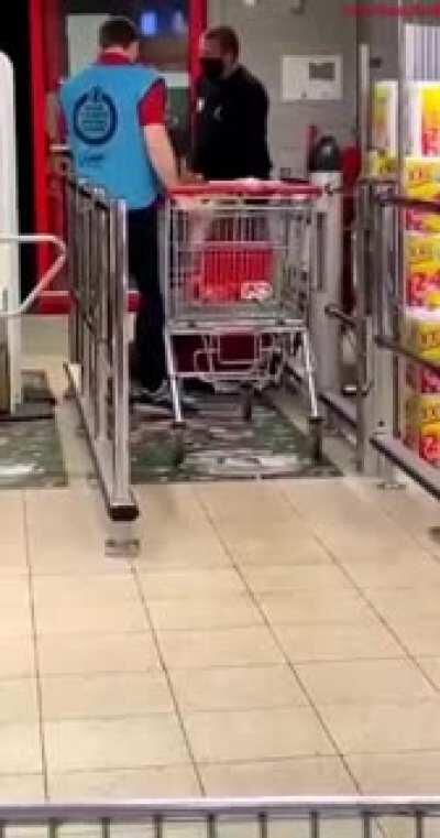 Trying to shop without a mask