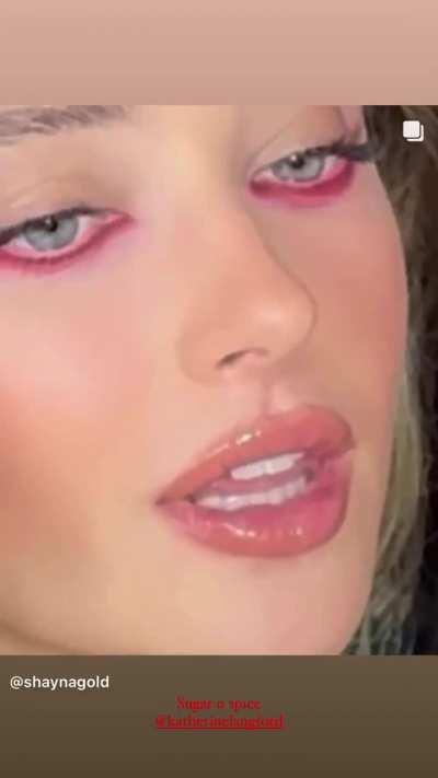 Katherine Langford in @shaynagold Instagram Story 09/15/23