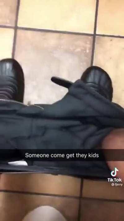 He just wants to wash his hands…