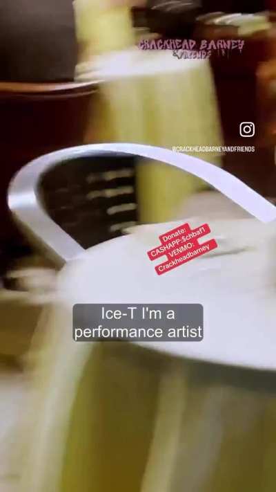 Has-been rapper Ice-T harassed by a racist.