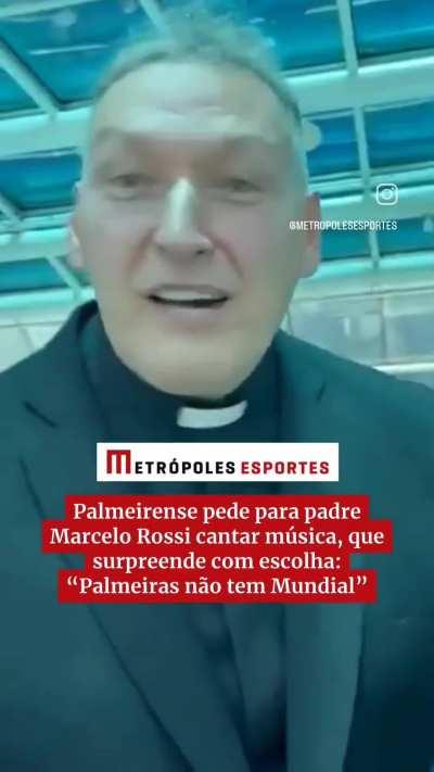 Palmeirense pede para pe. Marcelo Rossi cantar seu maior sucesso e olha no que deu