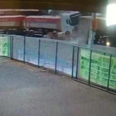 HMFT after this truck crushes my car like an aluminum can