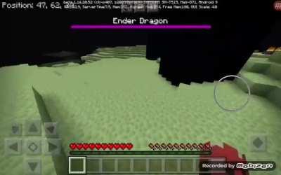 Beating the ender dragon with a netherite hoe