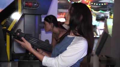 Flashing on a Kid`s Playground