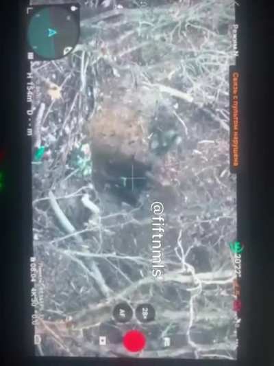 During the assault on the trench, Russian soldier got shot and wounded by the Ukrainian. And when he was about to finish him, other Russian storm trooper waiting outside killed him.