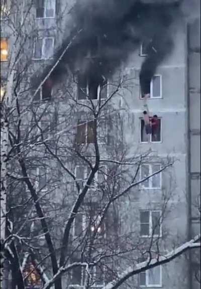 Two guys saved a girl from fire