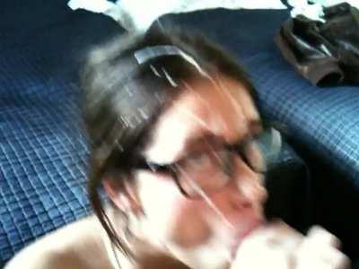 Sucking After Huge Facial