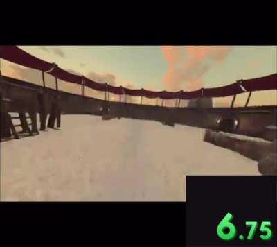 knifing own head speedrun WR any% 12.69s