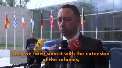 Belgium joins/signals support for suspending or partially suspending the EU-Israel Association Agreement during a meeting in Luxembourg on April 21. Spain, Slovenia, and Ireland have formally requested Israel's suspension. Belgian Foreign Minister Maxime 