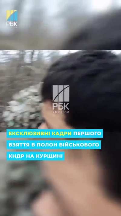 Footage of the capture of the first North Korean soldier by SOF operators, — RBC-Ukraine