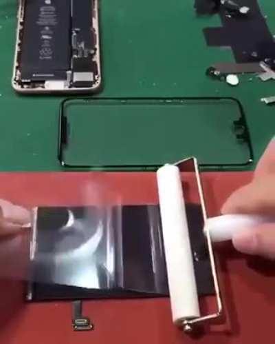 When you remove the polarizing filter off your phone screen and put it on your glasses.