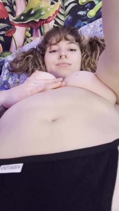 pigtails up, nipples out and ready to play