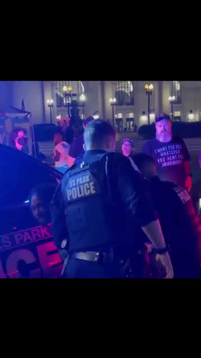 Woman attacks Trump supporters and gets pepper sprayed + arrested