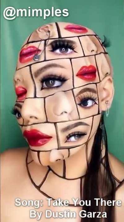 Makeup artist creates insane illusion
