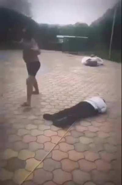 A knockout and an AK47.