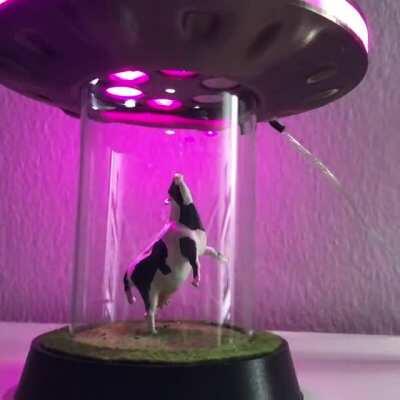 3D printed UFO Lamp with ws2812b LEDs and a Arduino Nano