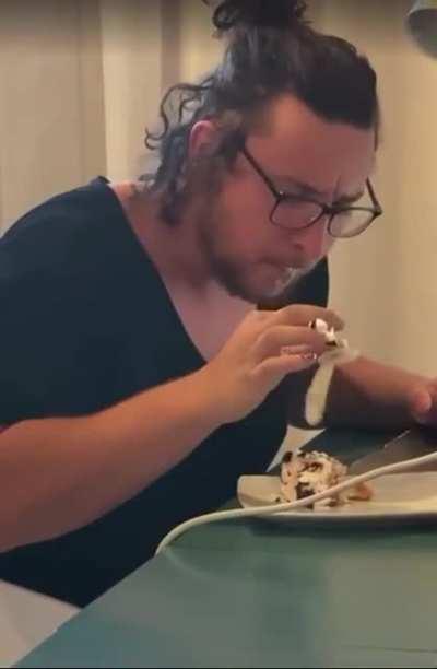 He was really enjoying that too..