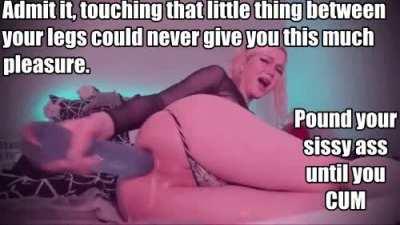 Using your pussy is so much more pleasurable! As soon as you first took that dildo you knew there was no going back to using your clitty