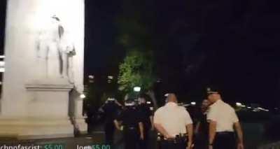 Man repeatedly calls NYPD officer a 