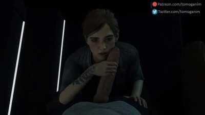 Ellie Giving A Handjob (Tomoganim) [The last of us 2]
