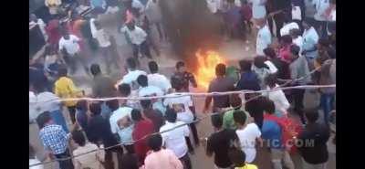 Fire breathing dipshit becomes The African Ghost Rider