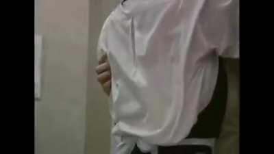 Woman ambushed and kissed in elevator