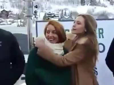 Aubrey Plaza and Elizabeth Olsen have an...interesting relationship