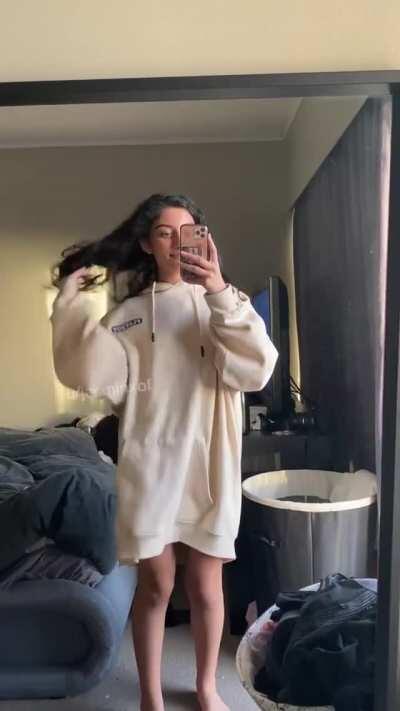 my first tiktok magic trick, wanna see how fast i can take my jumper off? (18)