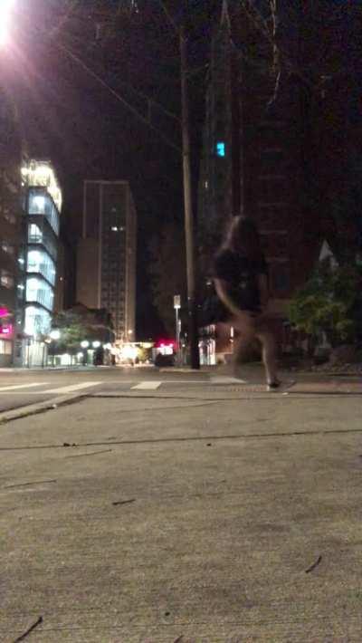 Cartwheel on public street!