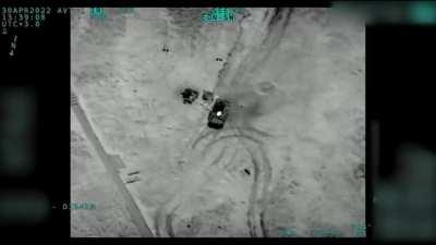 Some more footage made its way to us from Snake Island- another Ukrainian Bayraktar TB-2 drone strike. This time a Russian 9K35 Strela-10(M) short range SAM system was struck