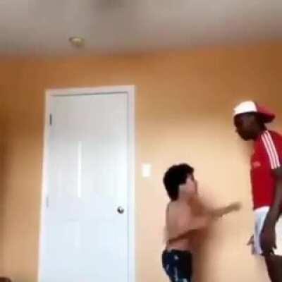 Lil man got put tf down