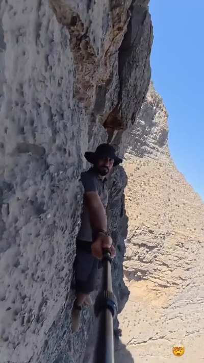 This guy recording while doing free solo