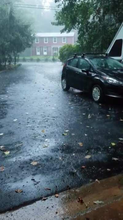 Greetings from Manassas, VA. Storm long overdue.