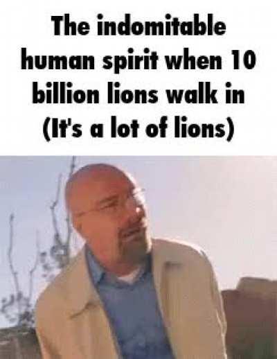 10 billion lions > 8 million people