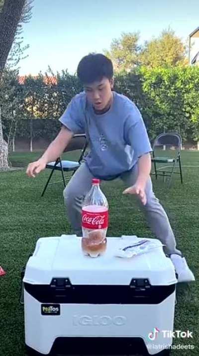 You've heard of Mentos in Coke, get ready for... wait, what is that?