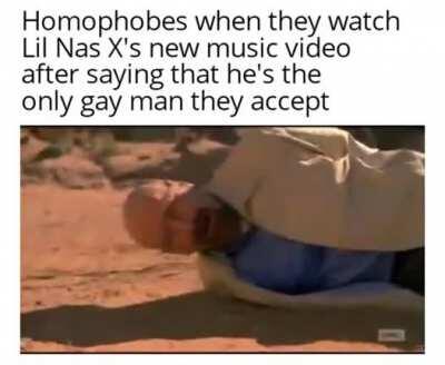 Oh no the gay man is gay