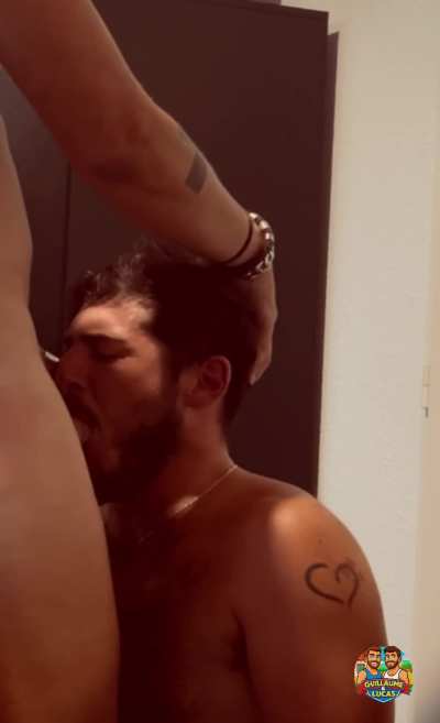 Daddy & boy vibes 🔥 Quick oral play + cum on ass 💦