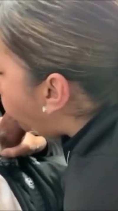 Wet Blowjob in Car After Dating