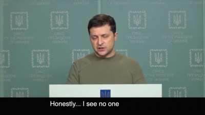 Zelenskiy, president of Ukraine, summary of the 1st day of war with russia. With ENGLISH SUBS