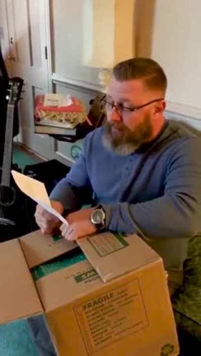 His 16-year-old son died in a car accident. They donated his organs. The recipient of the heart sent the father a gift...