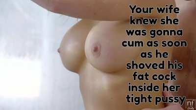 Wifey loves shower sex...with other men