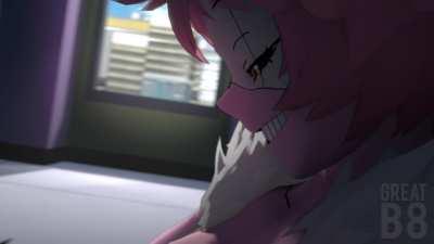 Futa Mina face fucks Deku (GreatB8)