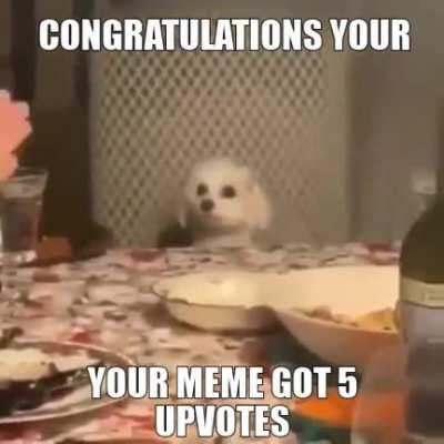 WOW REDDITORS WE DID IT I GOT 1 UPBVOTE