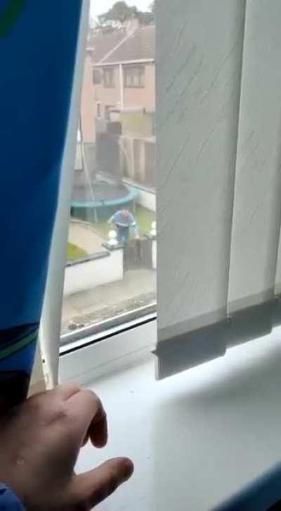 Accompanying clip of the wee scrote that smacked your woman in that other video that was posted. Boys gets a hiding from the woman's brother and his mate.