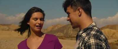 Vanessa Grasse Knees a Guy in the Balls Which Makes His Voice High Pitched in It Came from the Desert (2017)