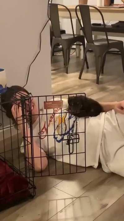 He thinks She is his mommy