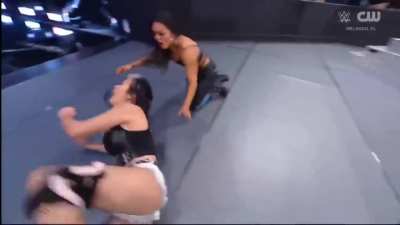 Roxanne & Cora try to sneak attack Stephanie Vaquer before Giulia makes the save & challenges them to a tag team match at Halloween Havoc!